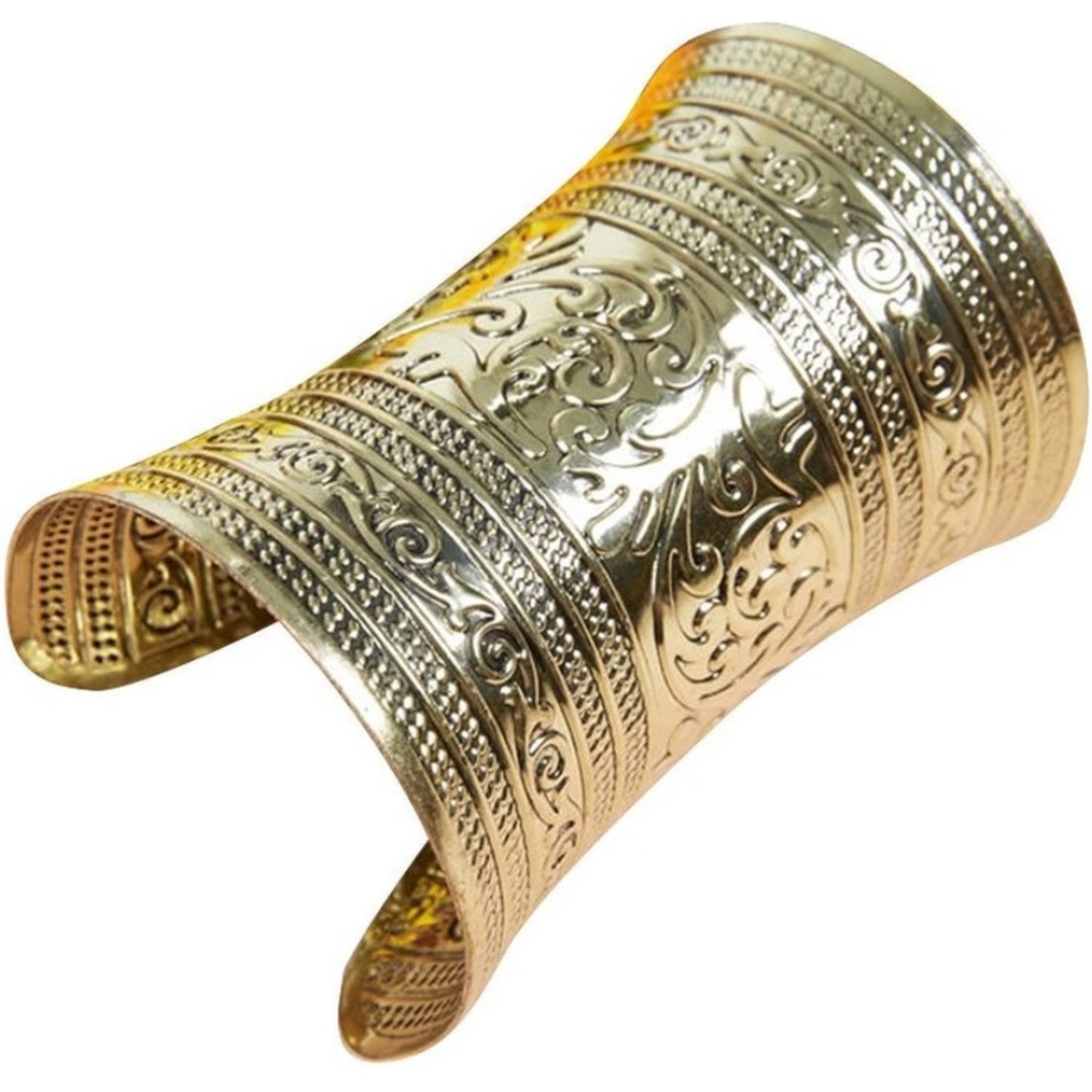 Gold tribal Costume Cuff Gypsy Goddess Cosplay